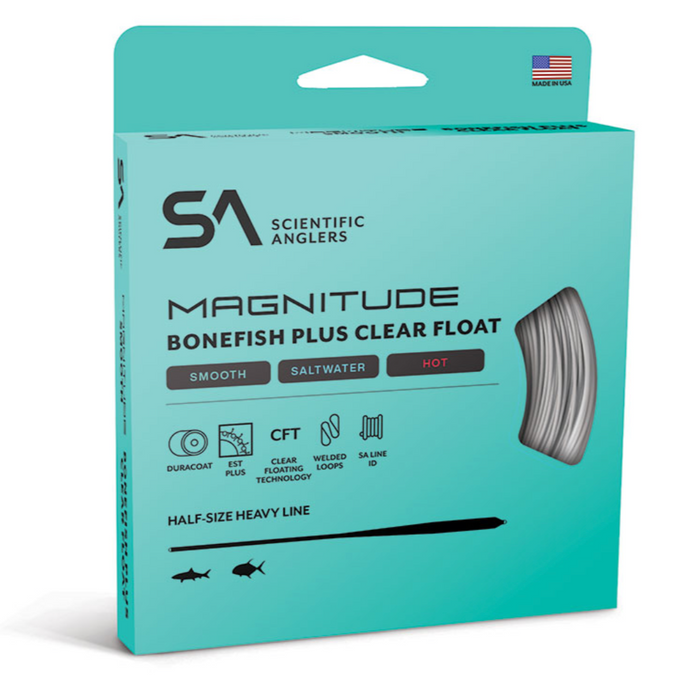 SA Magnitude Smooth Bonefish Plus Full Clear Fly Line