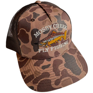 Mossy Creek Vintage Logo Trucker Bark Duck Camo - Mossy Creek Fly Fishing