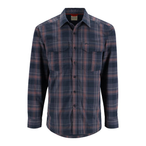 Simms M's ColdWeather Shirt Selvedge Logan Plaid - Mossy Creek Fly Fishing