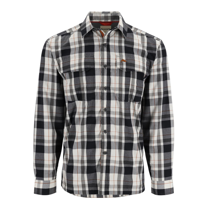 Simms M's ColdWeather Shirt Gunmetal Logan Plaid Size XL & XXL