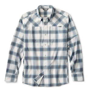 Orvis Men's Pro Stretch LS Shirt Storm Plaid - Mossy Creek Fly Fishing
