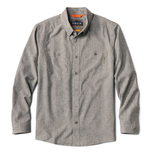 Orvis Tech Chambray Long-Sleeve Work Shirt Moss - Mossy Creek Fly Fishing