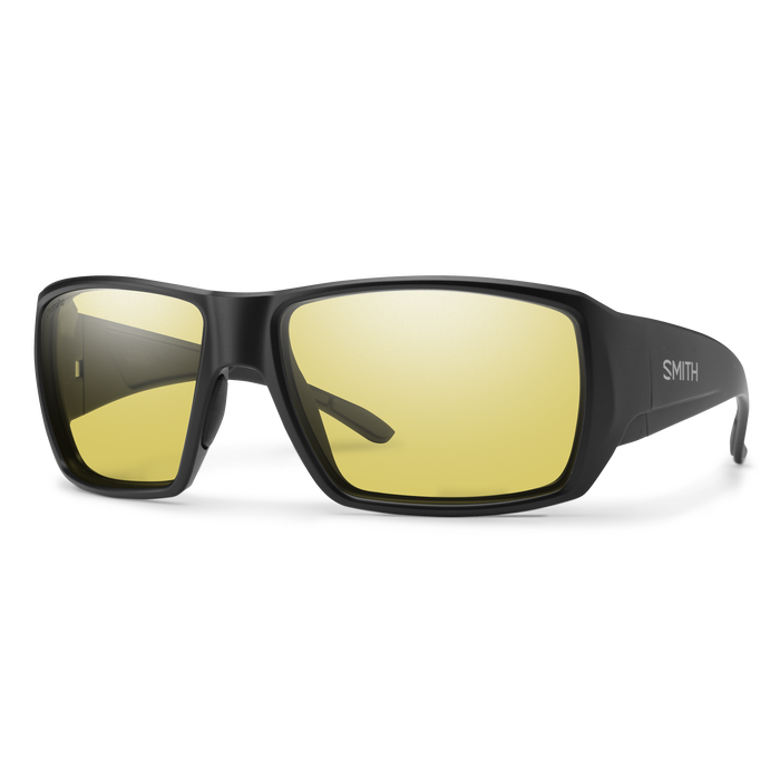 Smith Guides Choice Matte Black ChromaPop Glass Polarized Low Light Yellow Lens Sunglasses (Copy)