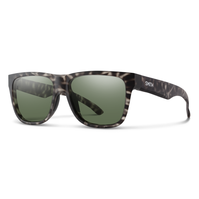 Smith Lowdown 2 Matte Gray Tortoise ChromaPop Polarized Gray Green Lens Sunglasses