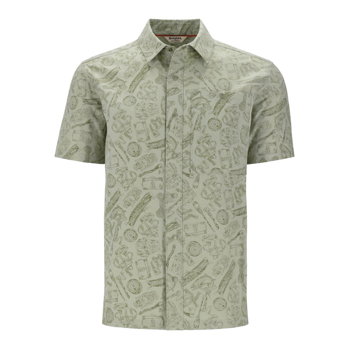 Simms Tailout Short Sleeve Shirt Camp Pale Pine