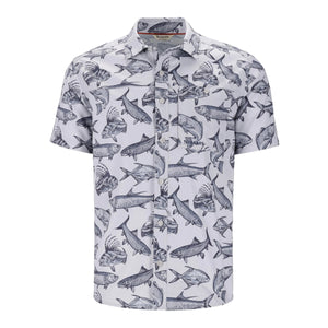 Simms Challenger Short Sleeve Shirt Saltwater Sterling - Mossy Creek Fly Fishing