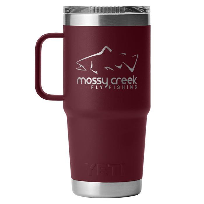 Custom Mossy Creek Yeti Rambler 20oz Travel Mug Wild Vine Red