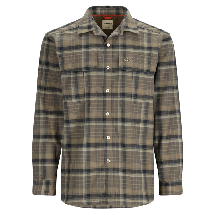 Simms Coldweather Shirt Hickory Asym Ombre Plaid
