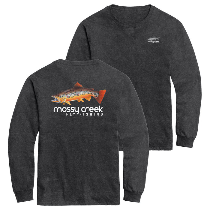 Mossy Creek Long Sleeve Tee Heather Black