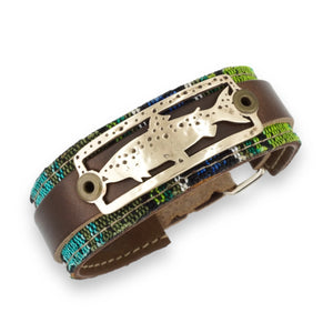 Sight Line Provisions Stargazer Trout Textile + Bronze - Bracelet