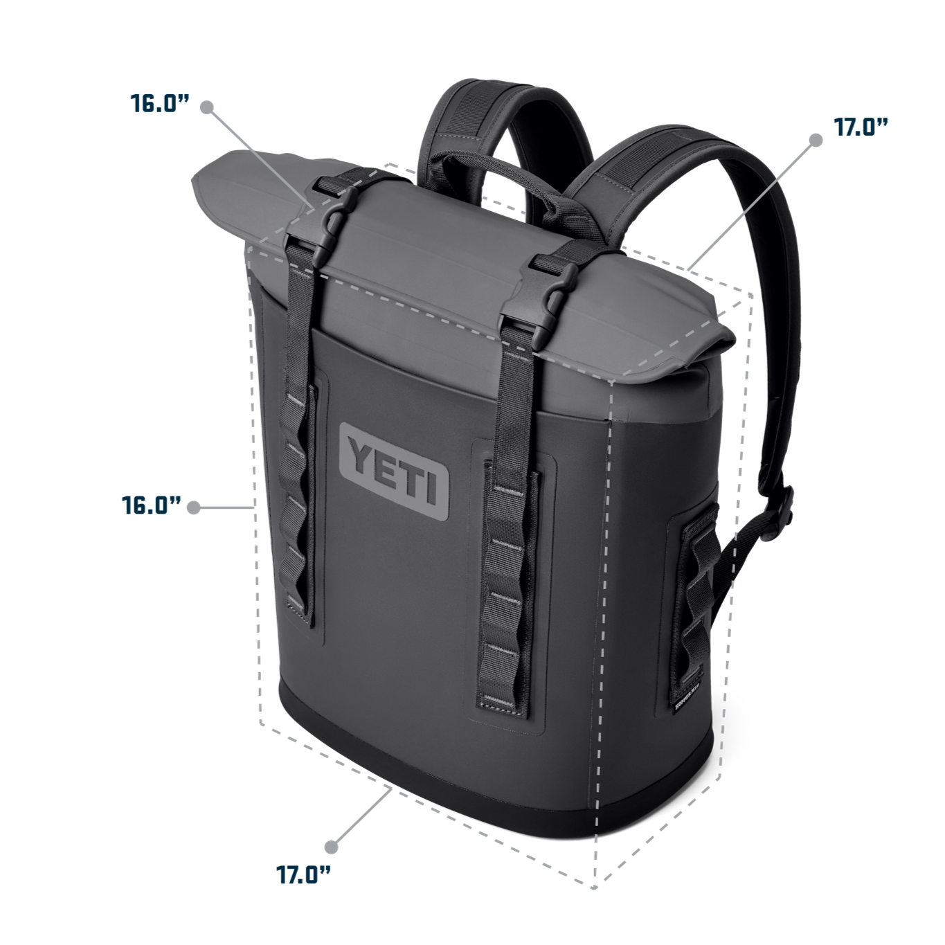 Yeti M12 Soft Backpack Cooler Charcoal