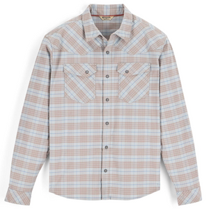 Simms Brackett Flannel Drummond Plaid Sterling - Mossy Creek Fly Fishing
