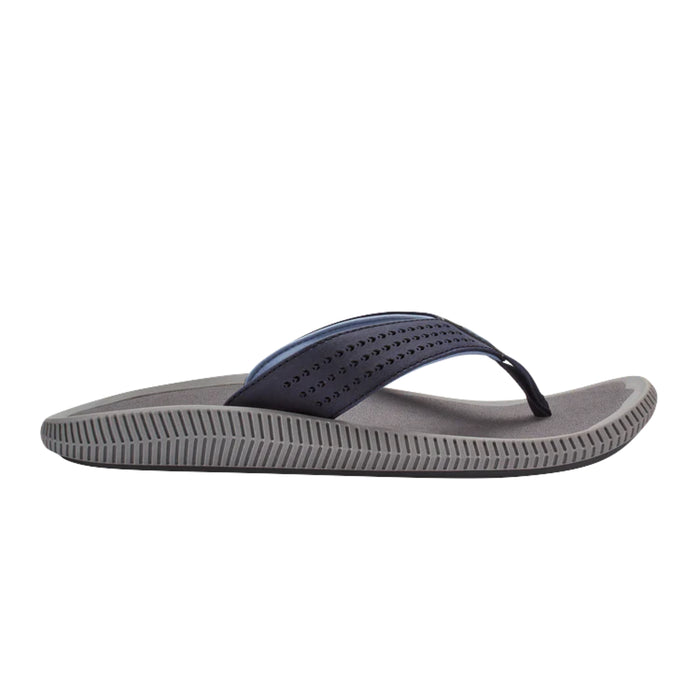 Olukai Ulele Men's Beach Sandals Blue Depth / Charcoal