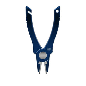 Abel pliers in Deep Blue with spring-loaded handles, front view