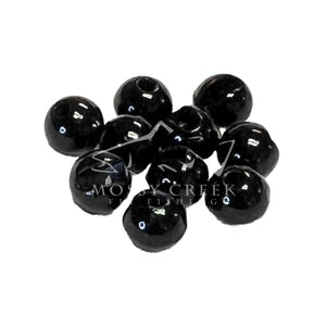 Slotted Tungsten Beads Black