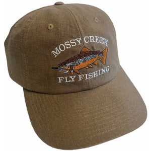 Mossy Creek Vintage 6 Panel Hat Brown - Mossy Creek Fly Fishing