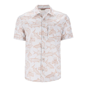 Simms Challenger Short Sleeve Shirt Saltwater Cloud