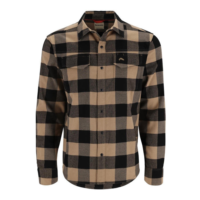 Simms M's Gallatin Flannel Cork Buffalo Plaid