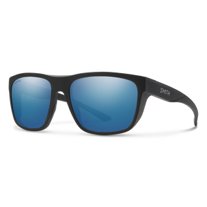 Smith Barra Matte Black ChromaPop Glass Polarized Blue Mirror Sunglasses