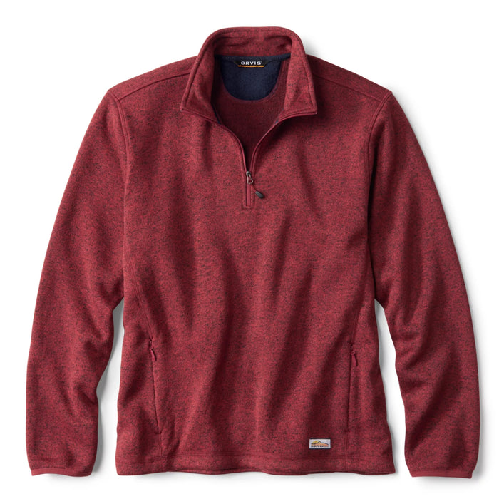 Orvis R65 Sweater Fleece Quarter-Zip Crimson