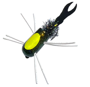 dragonfly popper with MC dragonfly tail in black