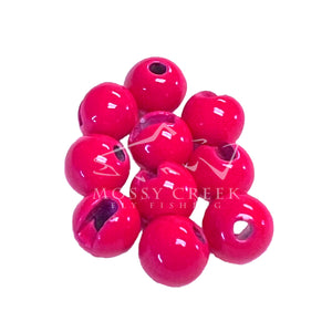 Slotted Tungsten Beads Fl Pink