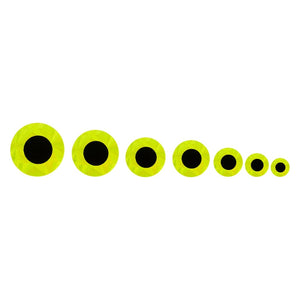 Fulling Mill Chartreuse flat stick-on eyes