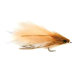 Fulling Mill Con-Man Tan/White, articulated deer hair streamer