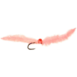 Fulling Mill Croston's Mini Cocktail Worm Coral, mini worm fly