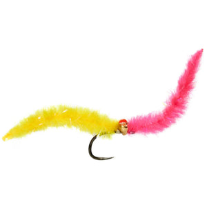 Fulling Mill Croston's Mini Cocktail Worm Hot Worm, mini worm fly