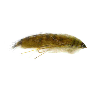 Fulling Mill Snake Bait Articulated Streamer Olive, articulated streamer