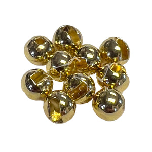 Slotted Tungsten Beads Gold