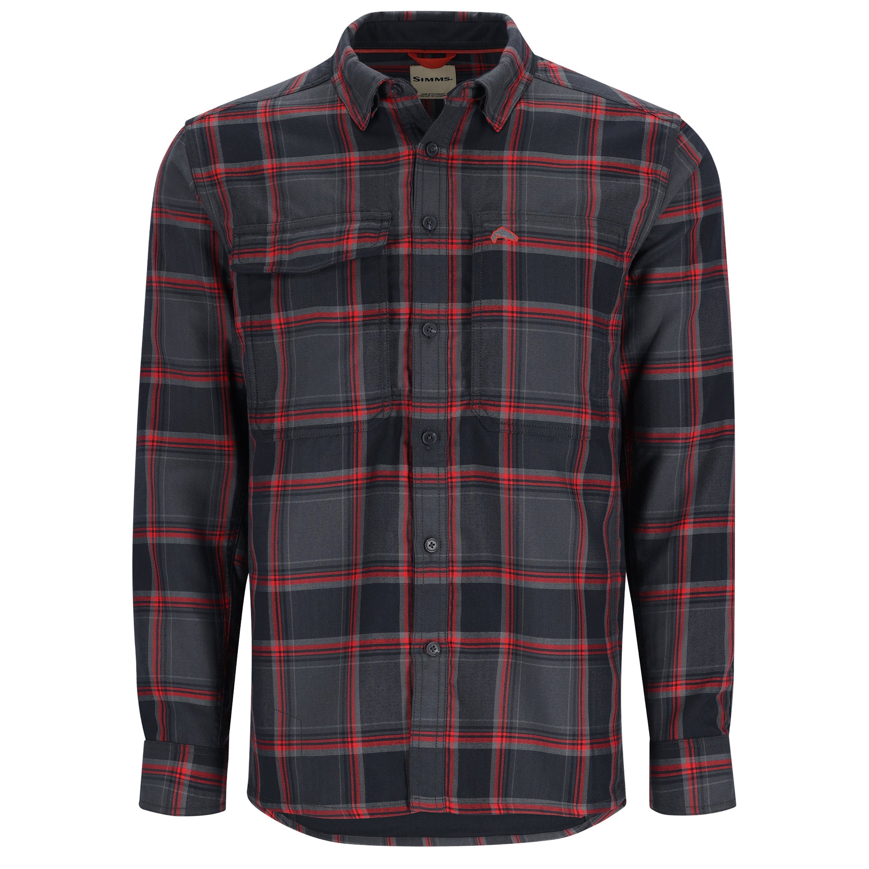 Simms Coldweather Shirt M / Hickory Asym Ombre Plaid