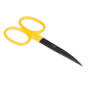Loon Ergo Curved Hair Scissors, 4.5 inch curved hair scissors with one serrated blade