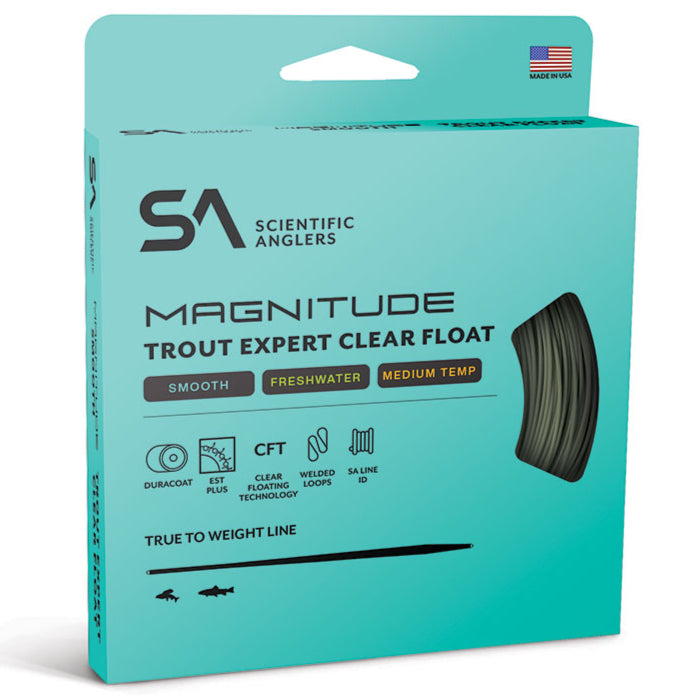 SA Magnitude Smooth Trout Expert Clear Float Fly Line