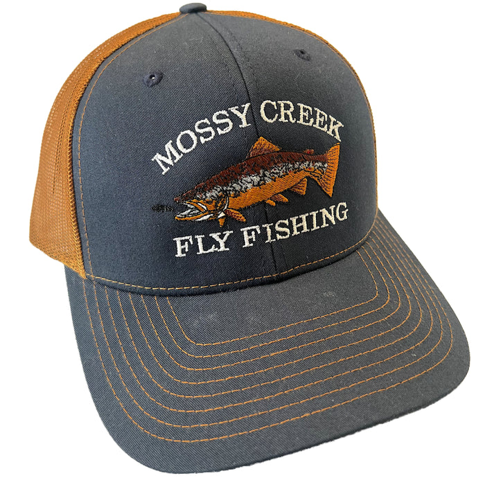 Mossy Creek Vintage Logo Trucker Navy Caramel