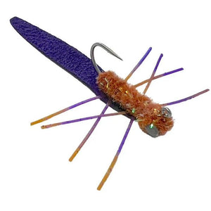 Ned Rig Fly Peanut Butter and Jelly - - Mossy Creek Fly Fishing - Flies