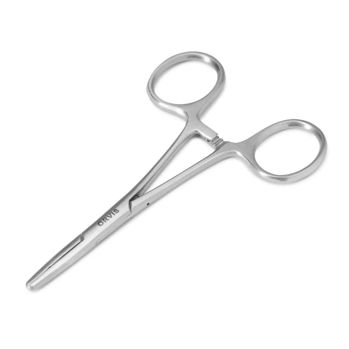 Orvis Forceps, stainless steel, full length view