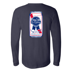 NEW Mossy Creek Poor Boaters Refreshment LS Tee Navy