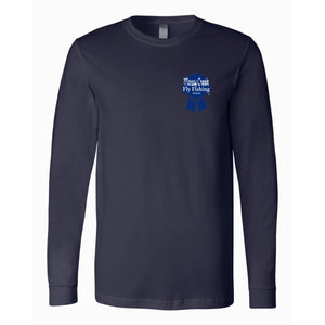 NEW Mossy Creek Poor Boaters Refreshment LS Tee Navy