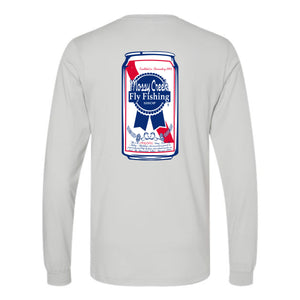 NEW Mossy Creek Poor Boaters Refreshment LS Tee Silver