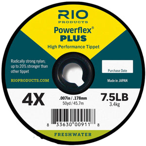 RIO Powerflex Plus Tippet 50yd Spool