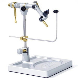 Renzetti Master Deluxe true rotary fly tying vise on pedestal base