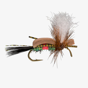 RIO Dry Humper Royal, foam humpy with split poly wing