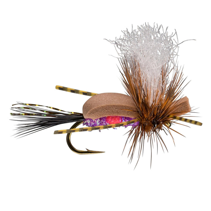 RIO Dry Humper Royal Purple, foam humpy with split poly wing