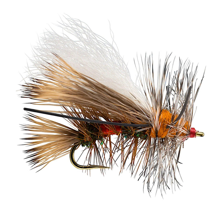RIO Kaufmann's Crystal Stimulator Rubber Legs Royal dry fly with flash, rubber legs and palmered hackle