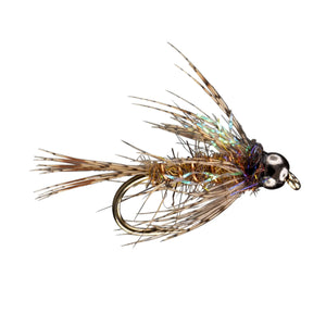 RIO Morrish Dirty Bird Hare's Ear, buggy nymph with black bead