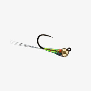 RIO Rain Drop Perdigon Gold Bead Olive, perdigon nymph with tungsten bead