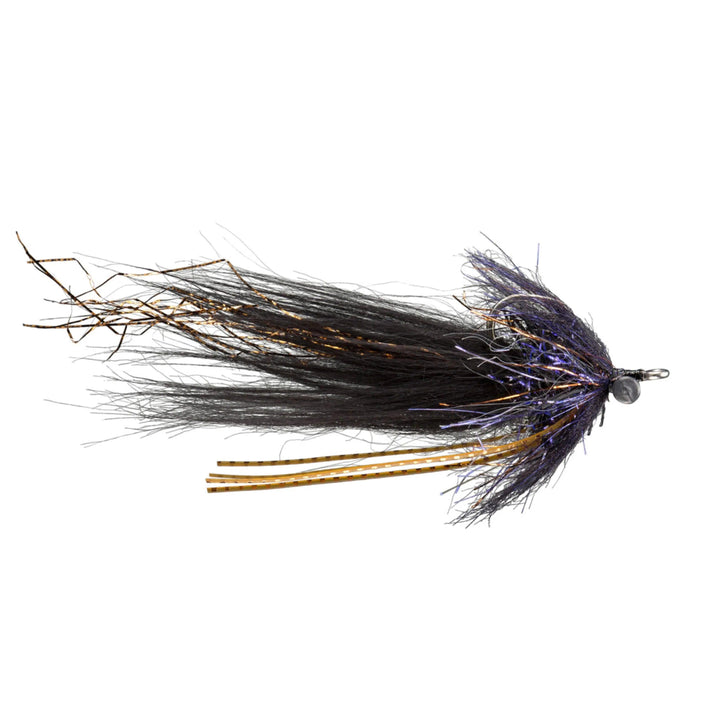 RIO Rio's Hopedale Crab Black, crab fly with heavy lead eyes