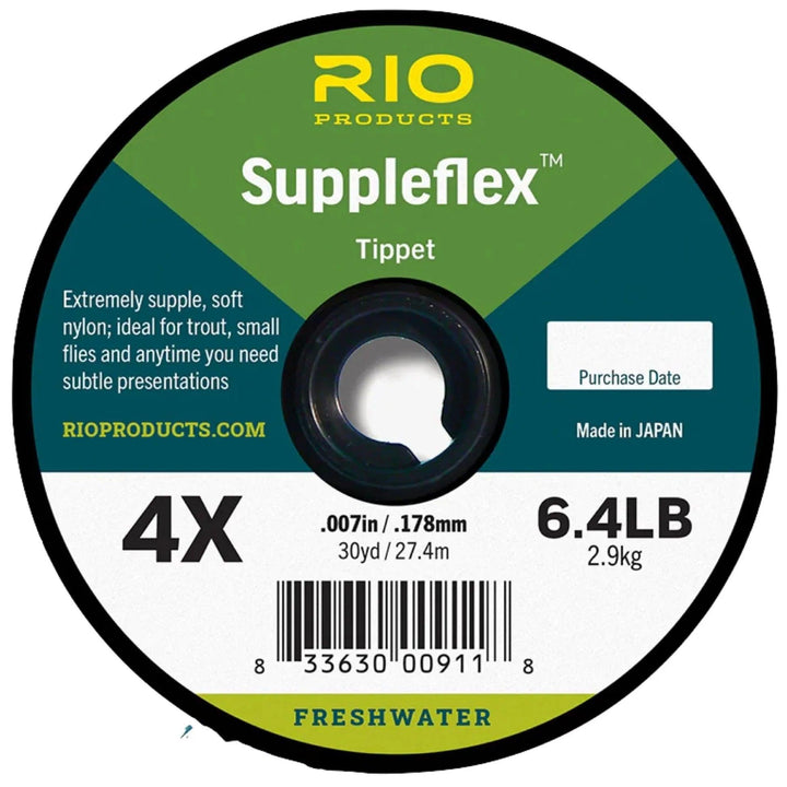 RIO Suppleflex tippet spool, 4X label
